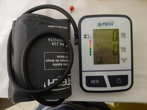 Imagem de teste do aparelho de pressão G-Tech BSP11