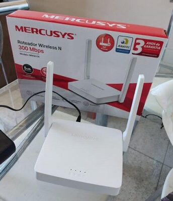 Imagem de teste do roteador wi-fi Mercusys MW301