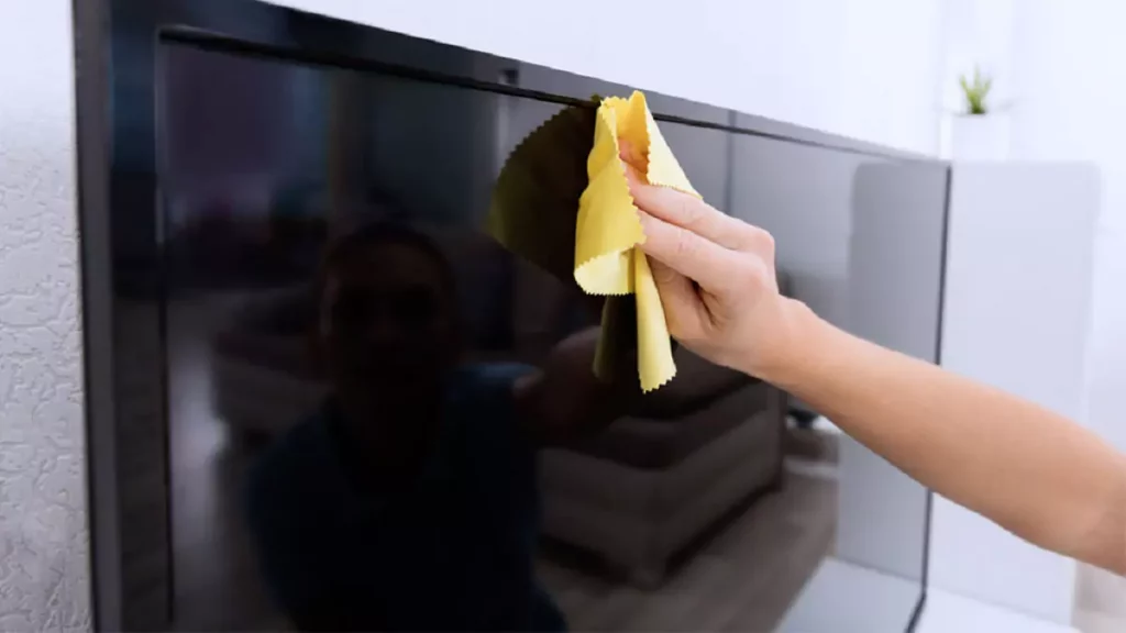 abertura do post sobre como limpar tela de tv